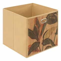 5 Five Simply Smart Panier de rangement (31 x 31 cm) Palawan Bois Beige Discount