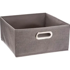 ATMOSPHERA Panier de rangement (31 x 15 cm) Helena Gris clair