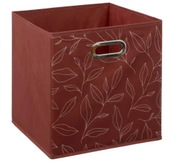 ATMOSPHERA Panier de rangement (31 x 31 x 31 cm) Minimalist Rouge