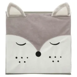 ATMOSPHERA Panier de rangement enfant (29 x 29 cm) Renard Gris Best