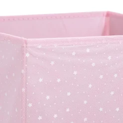 ATMOSPHERA Panier de rangement enfant (29 x 29 cm) Etoiles Rose Best