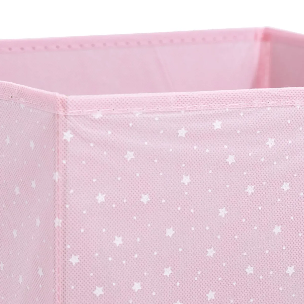 ATMOSPHERA Panier de rangement enfant (29 x 29 cm) Etoiles Rose Best