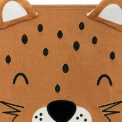 Atmosphera cru017dateur d'intu017drieur for kids Panier de rangement pliant velours enfant (29 x 29 cm) Léo Marron Discount