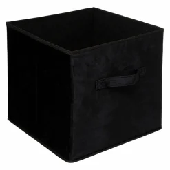 5 Five Simply Smart Panier de rangement velours (31 x 31 cm) Marin Noir Clearance
