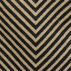 ATMOSPHERA Panier en jute (32 x 32 cm) Valy Noir