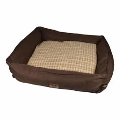 LOVE STORY Panier rectangle pour chat et chien Héritage L75 cm Noisette Outlet