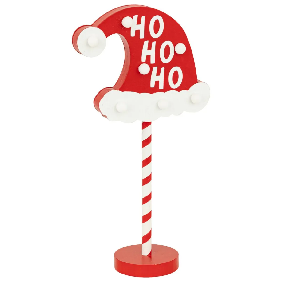 FEERIC LIGHTS Panneau lumineux à piles (H41 cm) Ho Ho Ho Rouge Discount