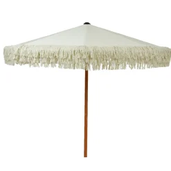 #N/A Parasol de jardin rond à franges (D2 m) Valparaiso Ecru Sale