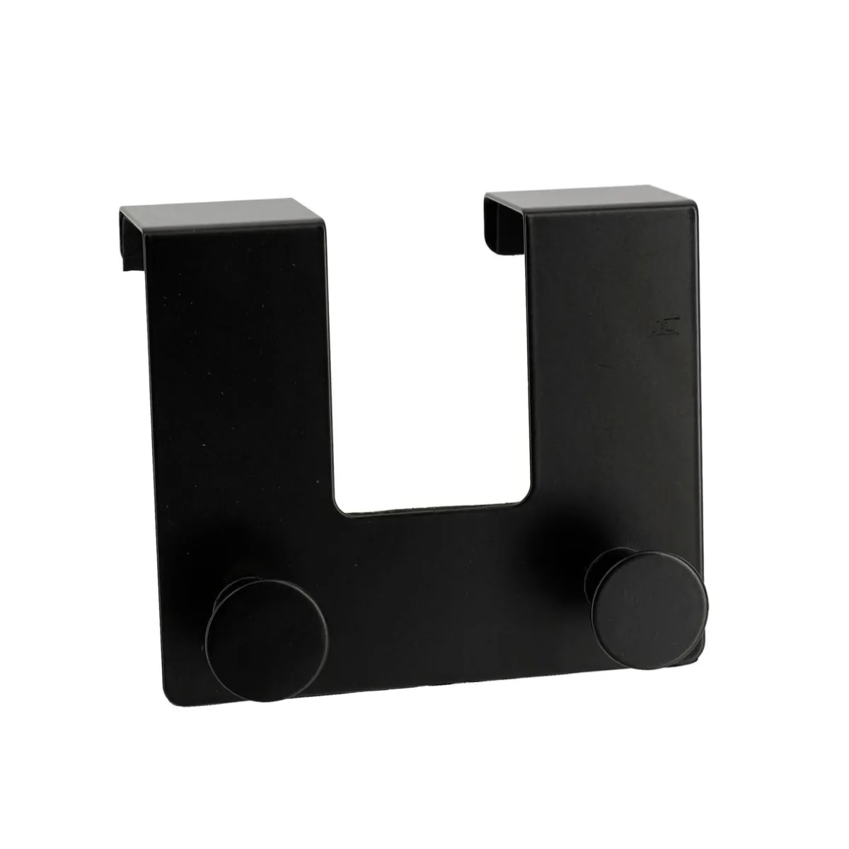 TENDANCE Patère pour porte métal 2 crochets (H10 cm) Noir New