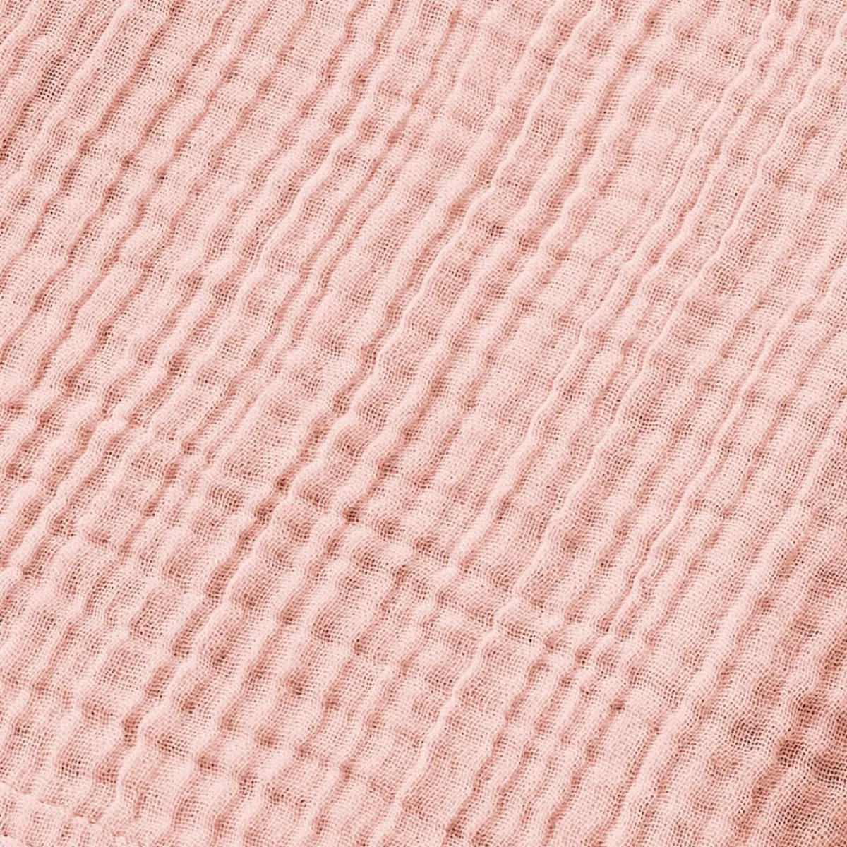 EMINZA Peignoir de bain gaze de coton L/XL Gaïa Rose Pêche New