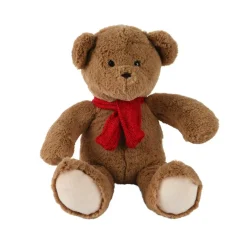 KAEMINGK Peluche douceur (H30 cm) Oscar et écharpe Rouge Marron New