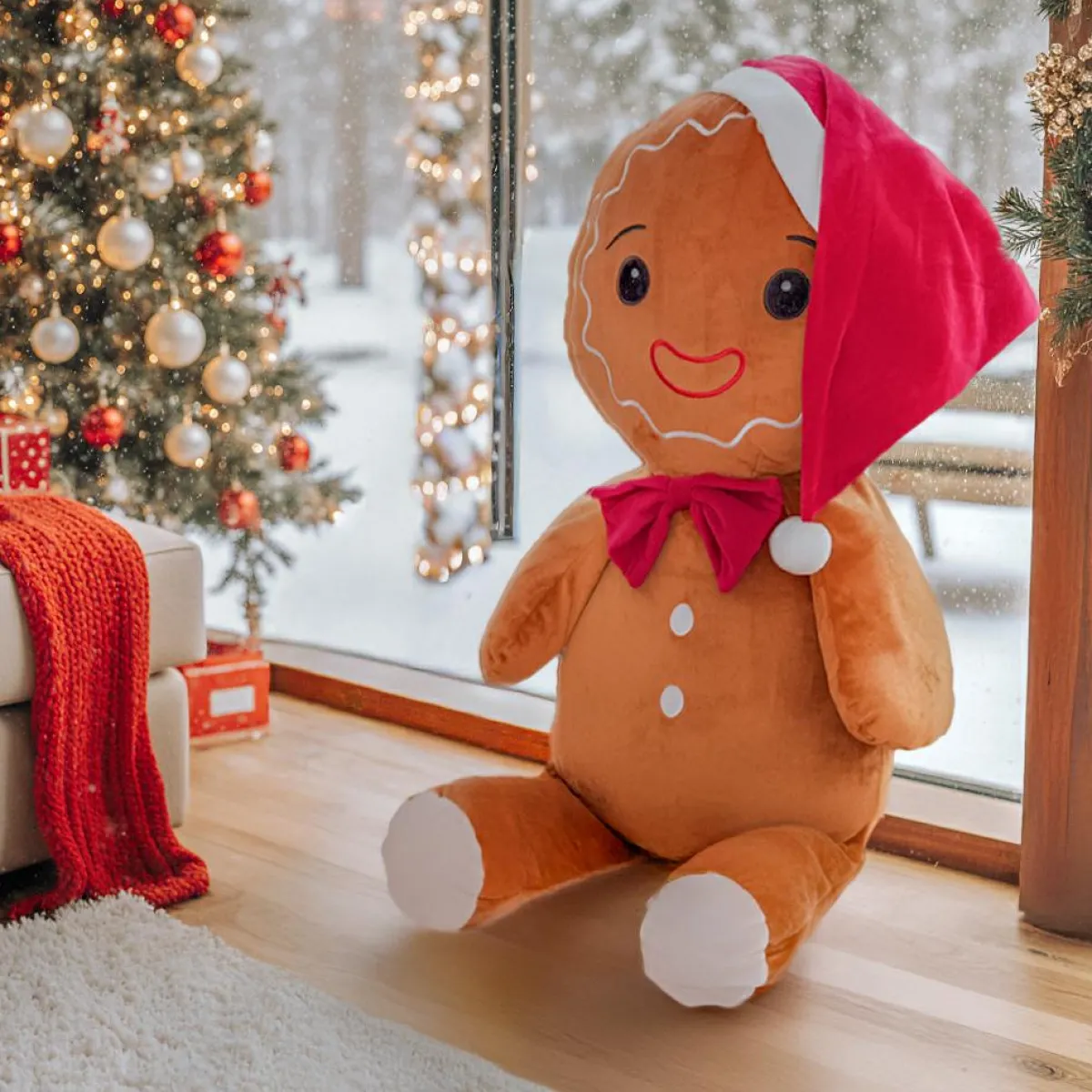 JJA Peluche (H100 cm) Albin le Pain d'épices Marron