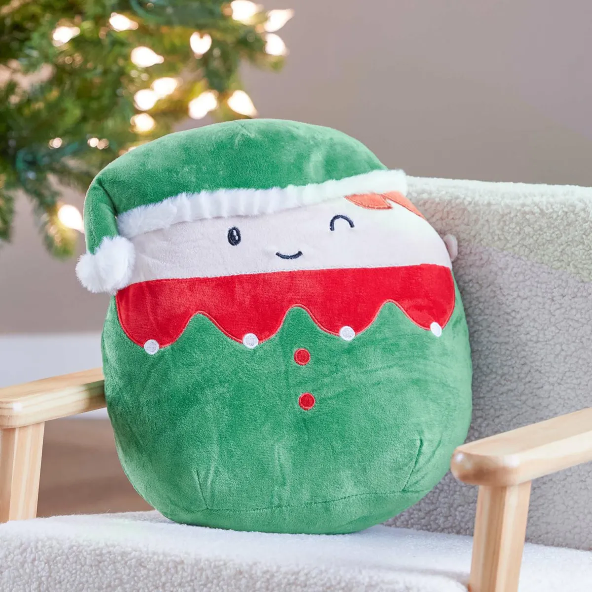 JJA Peluche (H32 cm) Joyeux Lutin de Noël Vert Best