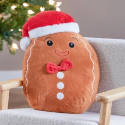 JJA Peluche (H35 cm) Joyeux Pain d'épices et rouge Marron Clearance