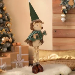 JJA Peluche jambes téléscopiques (H95 cm) Hérisson de la forêt et vert Beige Sale