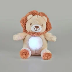 OSTARIA Peluche veilleuse et musicale bébé Lion Marron Outlet