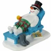 LEMAX Personnage Bonhomme de neige au repos