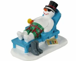 LEMAX Personnage Bonhomme de neige au repos