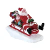 LEMAX Personnage Père Noël en luge Discount