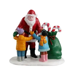 LEMAX Personnages Câlin au Père Noël