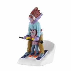 LEMAX Personnages Maman et moi au ski Discount