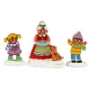 LEMAX Personnages Mère Noël Pain d'épices et enfants