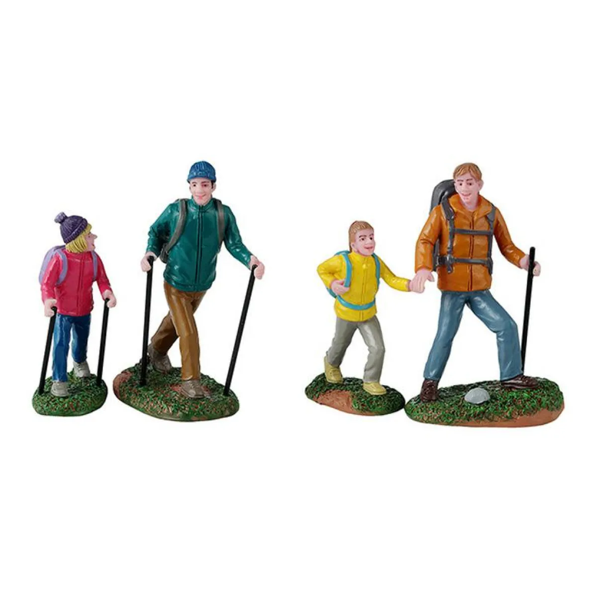 LEMAX Personnages Randonneurs Père et fille New