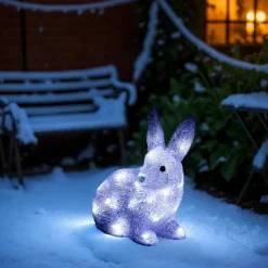 Feeric Lights & Christmas Petit lapin lumineux 30 LED (H26 cm) Sasha Blanc froid Outlet