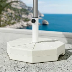 MOBELLIA Pied de parasol universel à remplir 28L Blanc Best