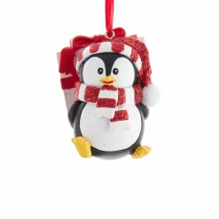 CHRISTMAS INSPIRATIONS Pingouin de Noël à suspendre (H7,5 cm) Echarpe Noir Online