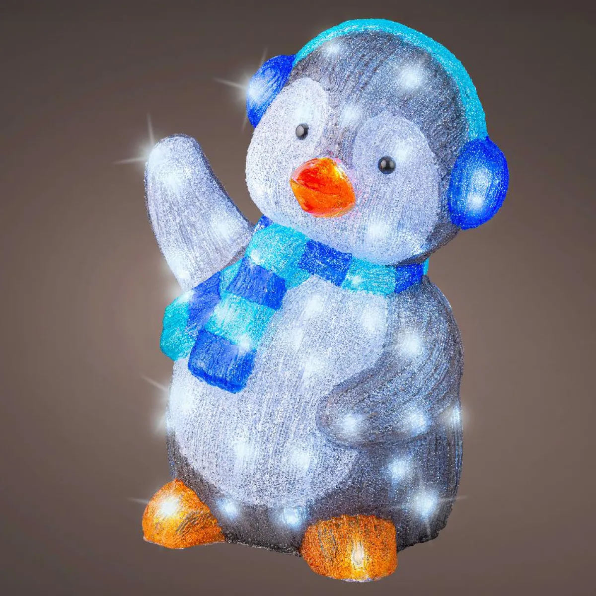 EMINZA Pingouin lumineux 70 LED (H64 cm) Frizmo Blanc froid Hot