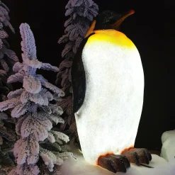 KAEMINGK Pingouin lumineux fibre de verre 8 LED (H50 cm) Zélian Blanc froid Clearance