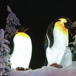 KAEMINGK Pingouin lumineux fibre de verre 8 LED (H50 cm) Zélian Blanc froid Clearance