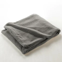 douceur d'intu017drieur Plaid bouclette (125 x 150 cm) Wooly Gris Outlet