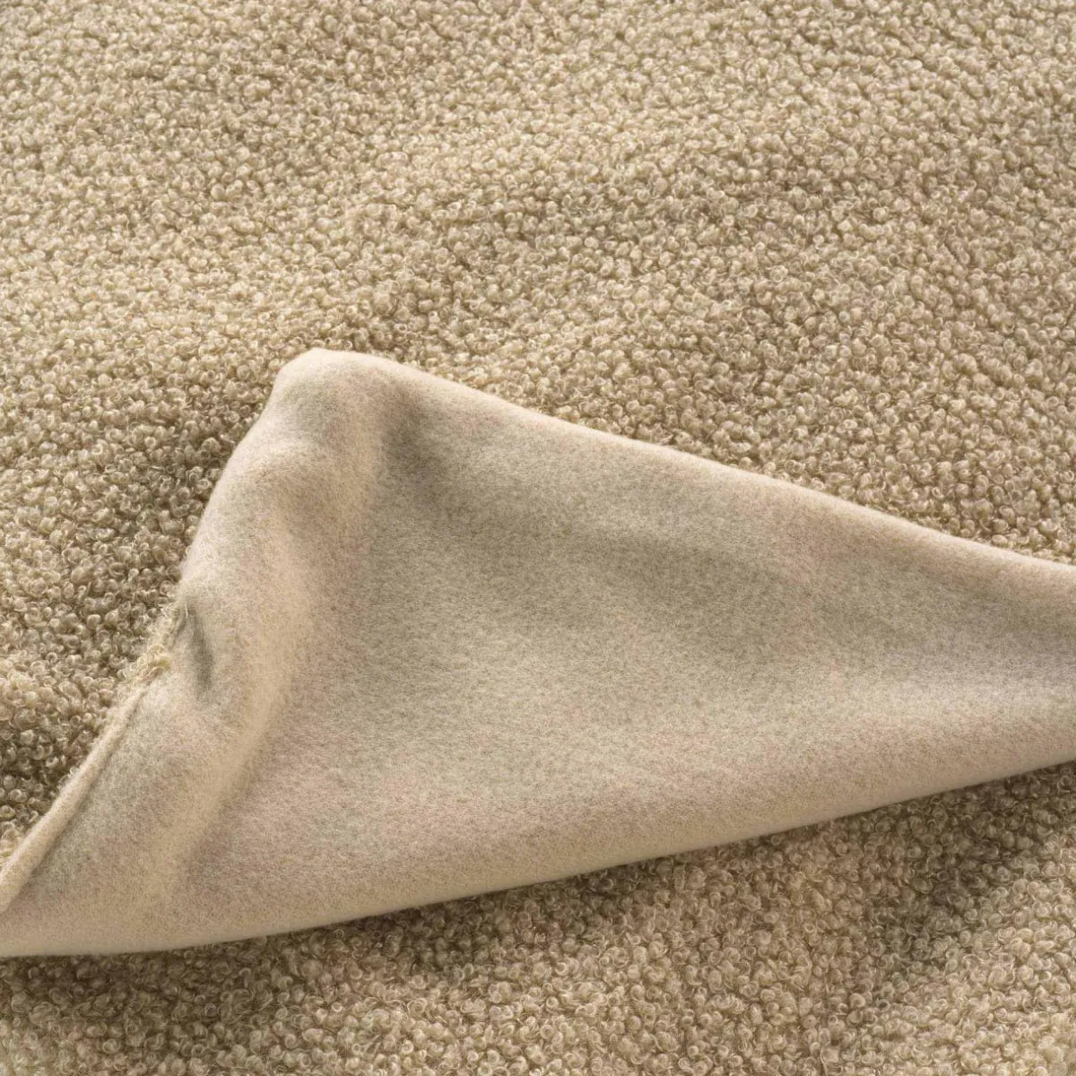 DOUCEUR D'INTERIEUR Plaid bouclette (125 x 150 cm) Wooly Beige Hot