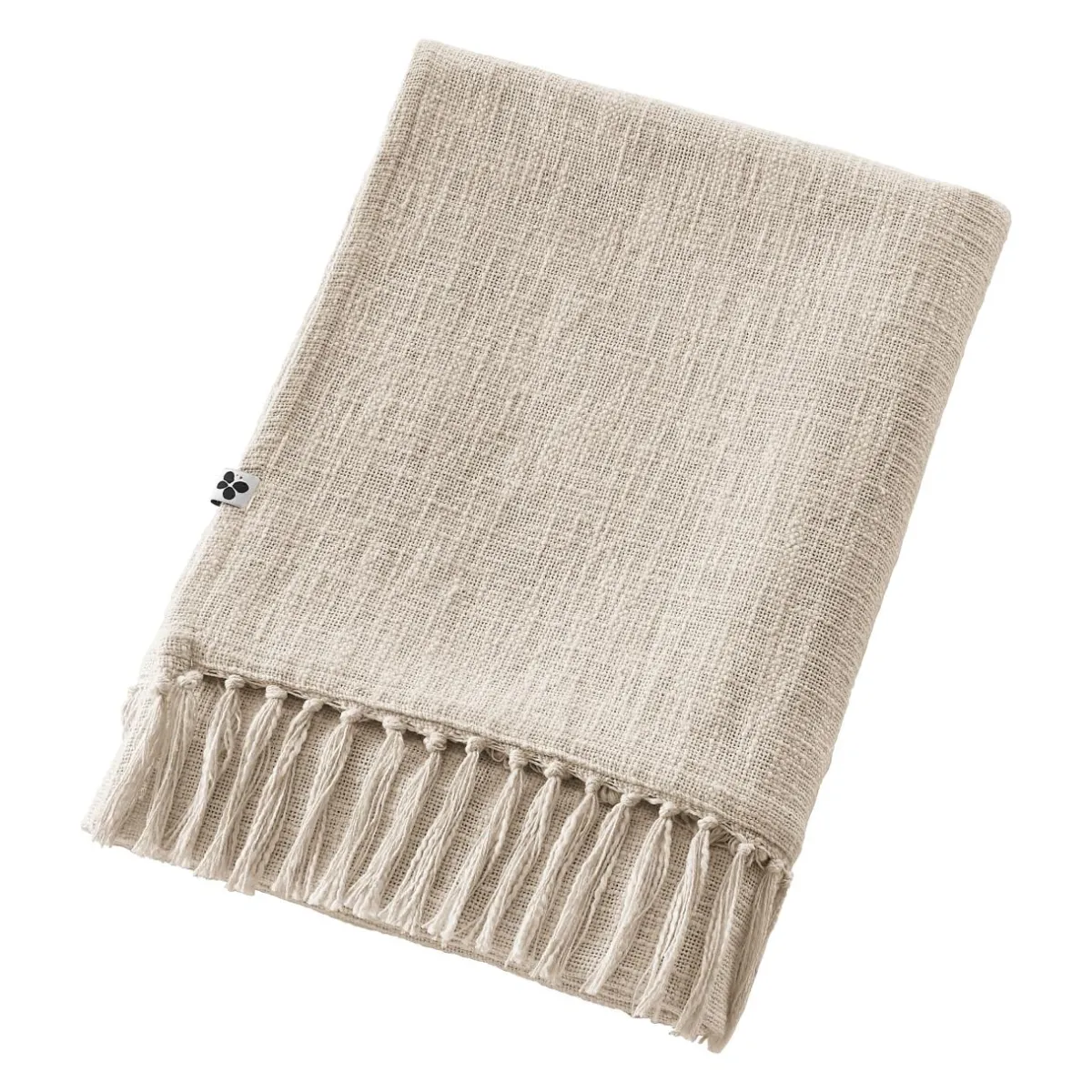 L'EFFET PAPILLON Plaid coton (130 x 160 cm) Sixtine Beige Discount