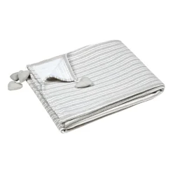 STOF Plaid coton doux (125 x 150 cm) Josephine Gris Discount