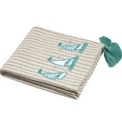 STOF Plaid coton recyclé canapé (125 x 150 cm) Barbade Ecru Outlet