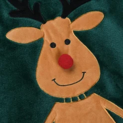 STOF Plaid de Noël (125 x 150 cm) Edgard Renne sapin Vert New