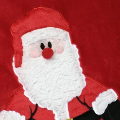 STOF Plaid de Noël (125 x 150 cm) Edgard Père Noël Rouge Sale