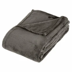 ATMOSPHERA Plaid doux (230 cm) Tendresse Gris New