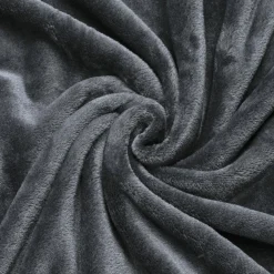 ATMOSPHERA Plaid doux (180 cm) Tendresse Gris Anthracite