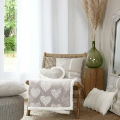 STOF Plaid doux (130 x 160 cm) Adelaïde Beige Discount