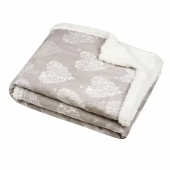 STOF Plaid doux (130 x 160 cm) Adelaïde Beige Discount