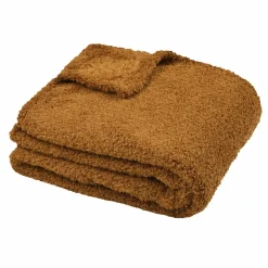 LOVELY CASA Plaid doux (130 x 160 cm) Montreal Camel Discount