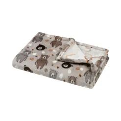 STOF Plaid doux enfant (70 x 100 cm) Gabin Marron Discount