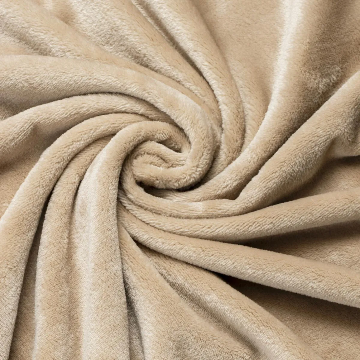 EMINZA Plaid doux flanelle (130 x 180 cm) Didou glacé Marron