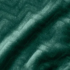 EMINZA Plaid doux flanelle (130 x 180 cm) Zag Vert Clearance