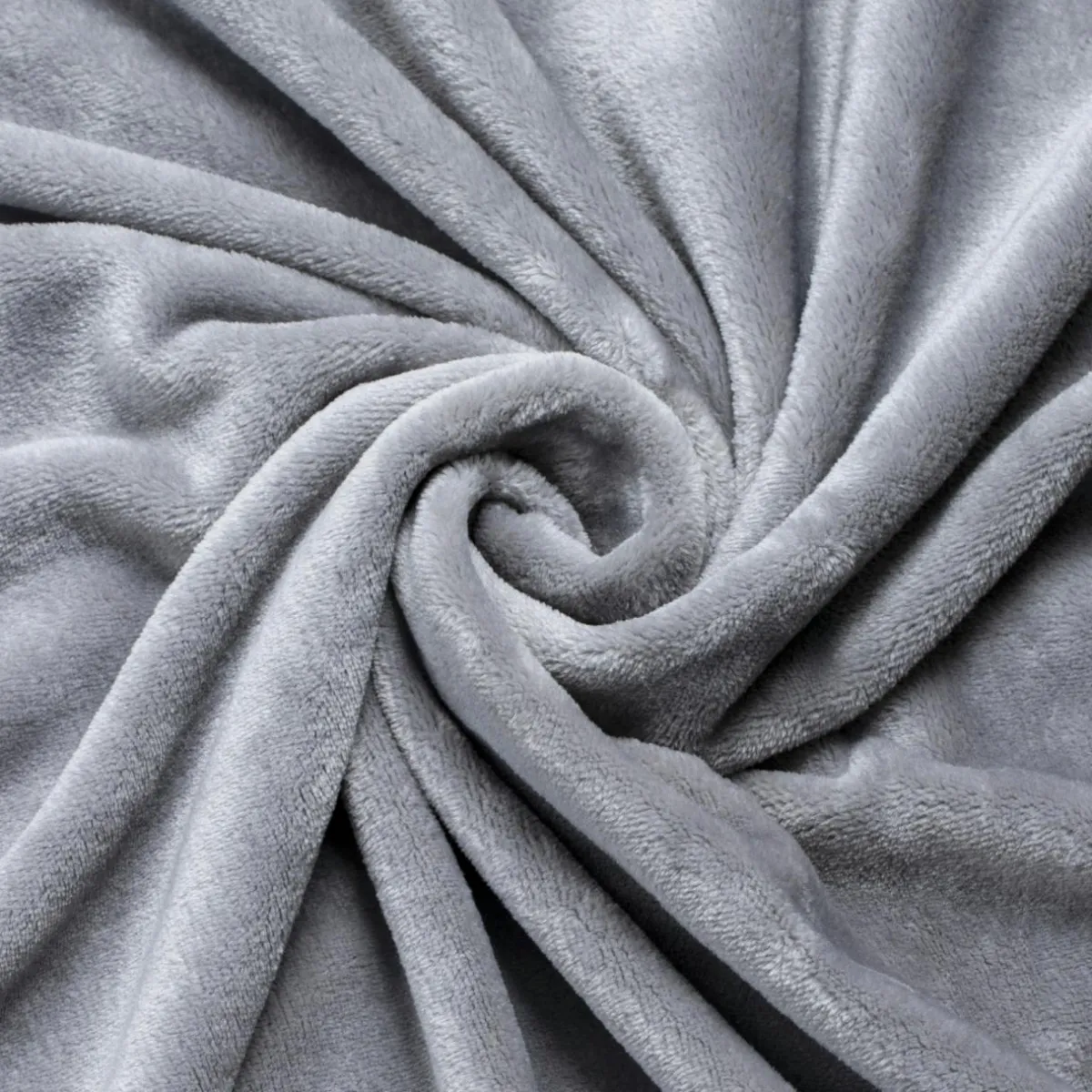 EMINZA Plaid doux flanelle (125 x 150 cm) Didou Gris clair Online