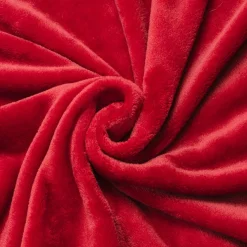 EMINZA Plaid doux flanelle (130 x 180 cm) Didou Rouge Sale